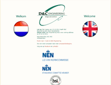 Tablet Screenshot of dcengineering.nl